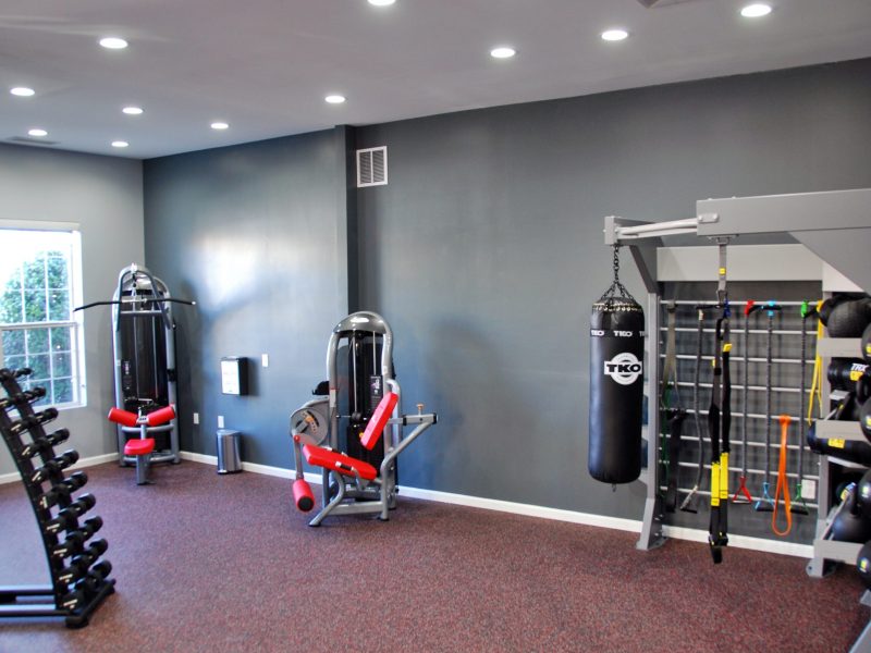 This image shows TGM Ridge fitness gym equipment featuring the standard Punching Bag. It is an aerobic exercise because of the act of moving around the equipment while changing your body positions. This improves aerobic fitness as it challenges the cardiorespiratory system.